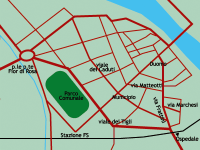 cartina centro legnago
